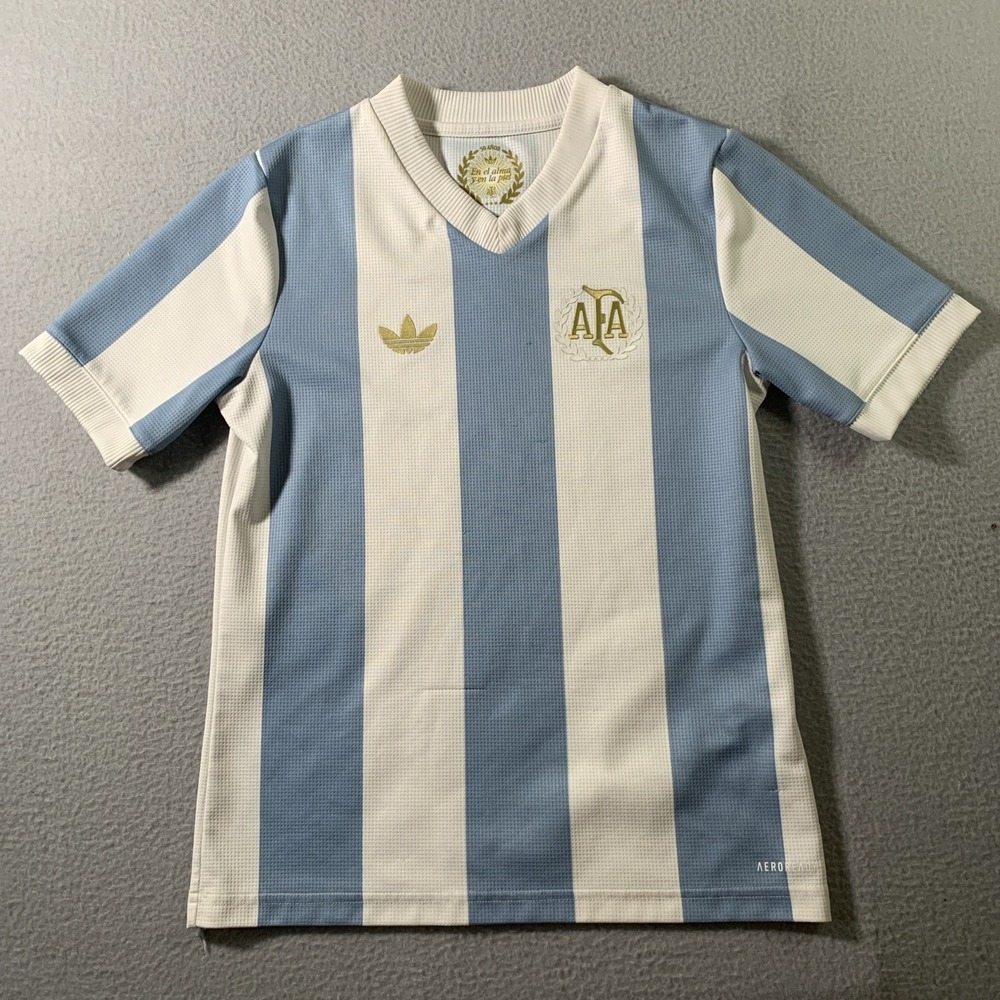 Adidas AEROREADY Argentina 50th Anniversary Soccer Jersey 11-12y/152  US MEDIUM